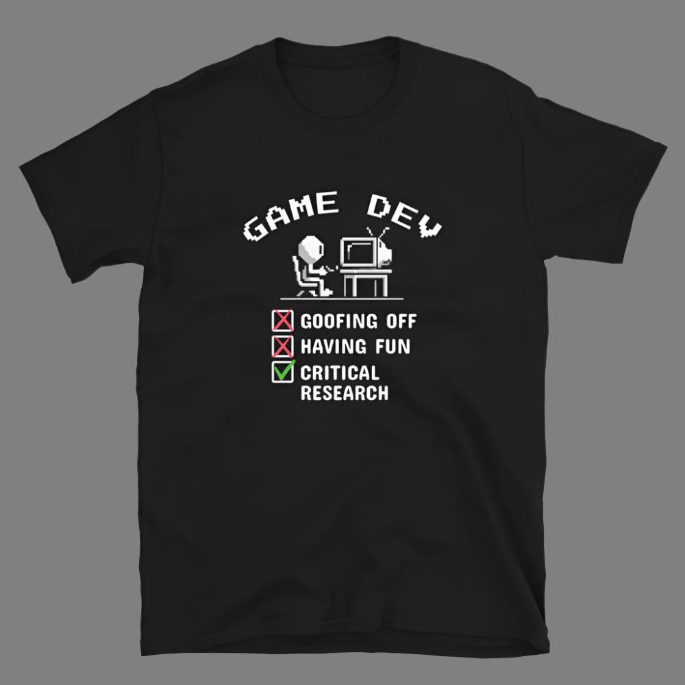 Game Dev:  Critical Research - Unisex T-Shirt