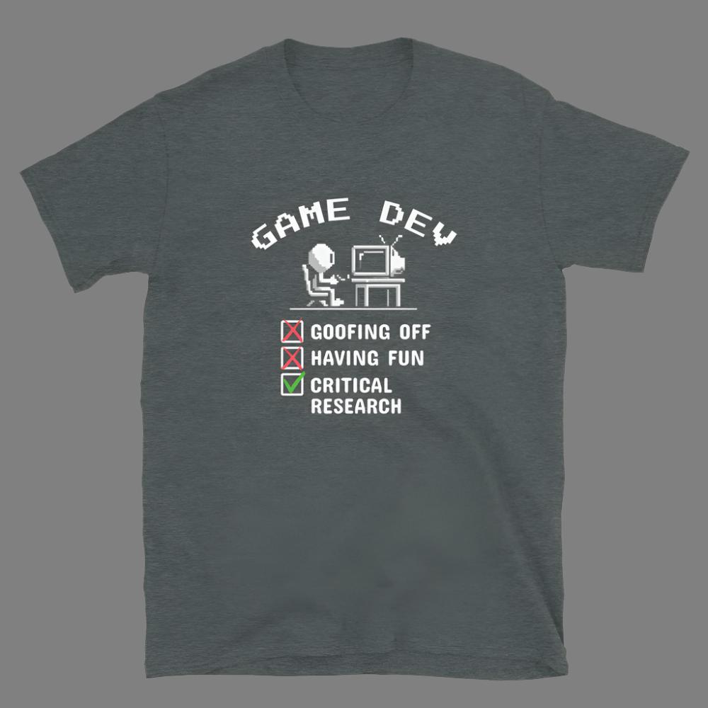 Game Dev:  Critical Research - Unisex T-Shirt