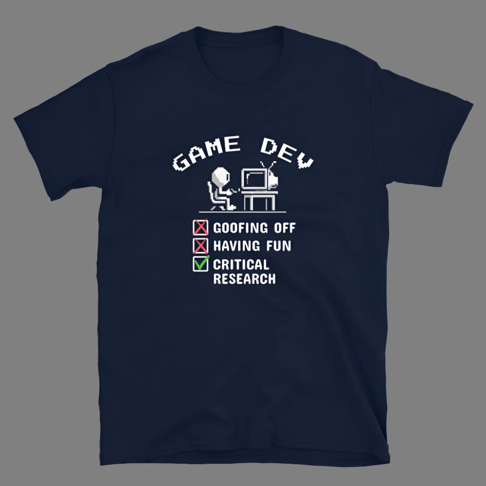 Game Dev:  Critical Research - Unisex T-Shirt