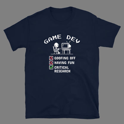 Game Dev:  Critical Research - Unisex T-Shirt